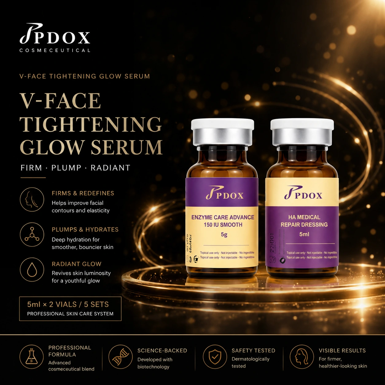 PDOX V-Face Tightening Glow Ampoule